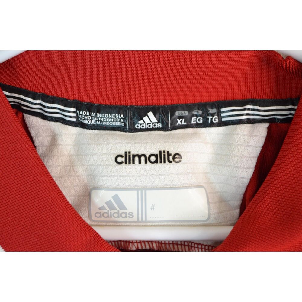 Adidas Climalite Nebraska Men's XL Red Short Sleeve Polo Shirt - Picture 5 of 14